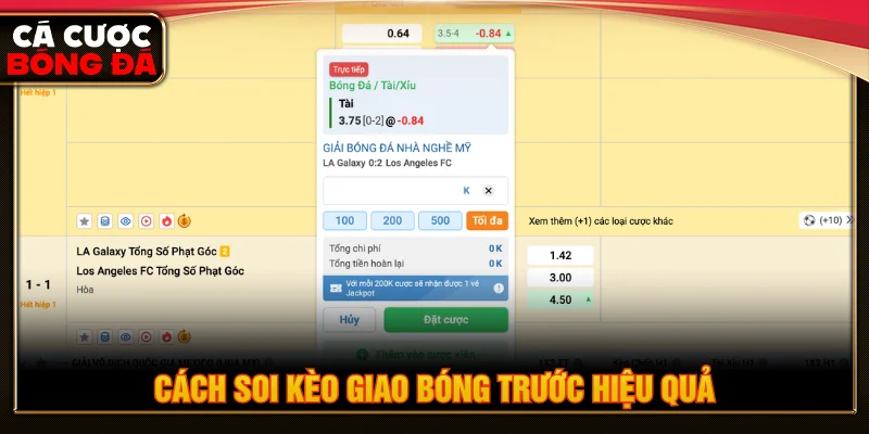 Cách soi kèo giao bóng trước cho người mới