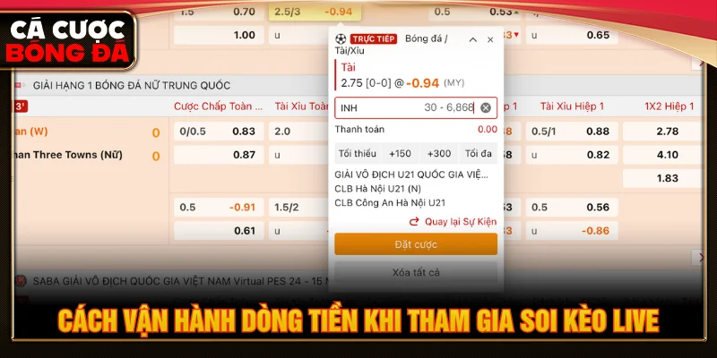 Cách tính tiền khi bắt đầu học soi kèo live