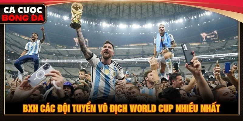 Đội bóng nào vô địch World Cup nhiều nhất là thông tin nhiều người quan tâm