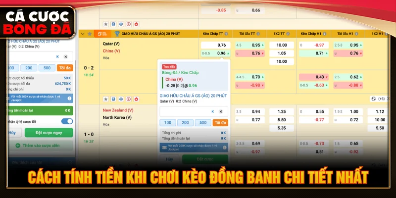 Hướng dẫn cách tính điểm kèo đồng banh chi tiết và nhanh chóng
